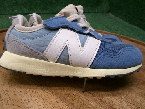New Balance 327 New B Hook & Loop blu chiaro grigio NW327FE bambini bambino taglia 8