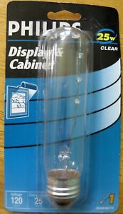 Phillips Display & Cabinet 25w T10 Base Clear Glass Bulb