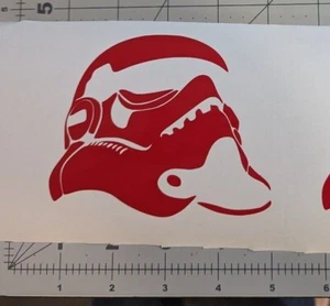 Star Wars Stormtrooper Helm Aufkleber 4x3,5" Farbe wählbar - Bild 1 von 1
