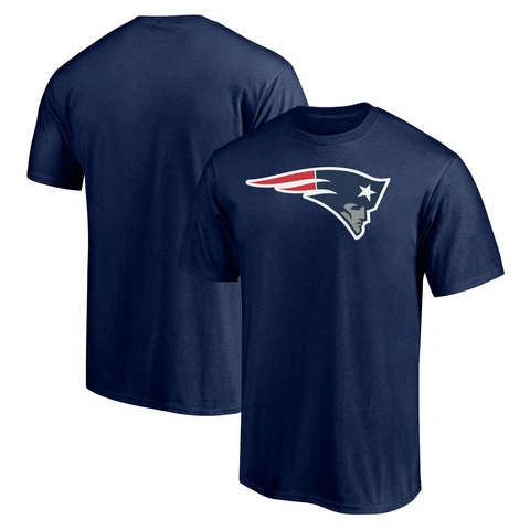 New England Patriots NFL Men's Navy Team Logo Short Sleeve T-Shirts Tee: S-3XL Cover