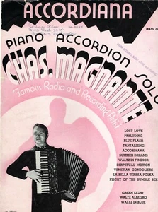 "ACCORDIANA" - Accordion Solo - by CHARLES MAGNANTE - 5 Pages - Circa 1928 - Picture 1 of 2