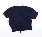 Atmosphere Womens Blue Cotton Cropped T-Shirt Size 8 Round Neck