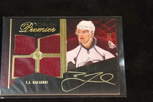 2009-10 O-Pee-Chee Premier  T.J. Galiardi  SIGNED/JERSEY CARD - Imagen 1 de 3