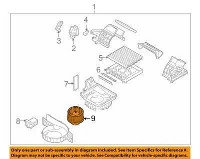 Motor soplador de climatización delantero usado se adapta a: Hyundai Veracruz 2008 grado A Foto 1 de 3