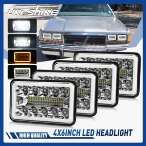 4PCS 4x6" inch LED Headlights Hi Lo Beam DRL For Ford LTD Crown Victoria LTL9000 - Picture 1 of 9