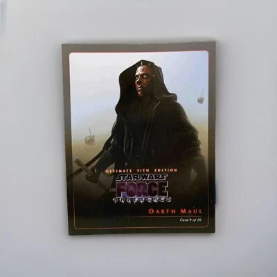 Darth Maul Star Wars Force Unleashed Ultimate Sith Edition Collector’s Card 9/10 - Image 1 of 4