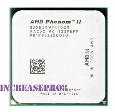 AMD Phenom II X2 B59 Processor 3.4 GHz HDXB59WFK2DGM Socket AM2+,AM3 533MHz - Image 1 of 4
