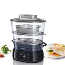 PHILIPS Vaporiera Elettrica con infusore aromi HD9116/00 2 livellli 900W