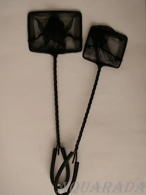 Aquariumkescher Set 2-teilig Fangnetz Aquariumzubehör Garnelenkescher Aquarium