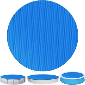 Solar Pool Cover, 16 Mil Pool Solar Blanket with Bubbles, Heat Retaining Solar C - Picture 1 of 12