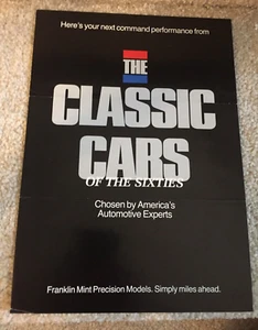 Franklin Mint Classic Cars 1967 Chev Camaro SS350 Convertible Brochure FREE SHIP - Picture 1 of 4