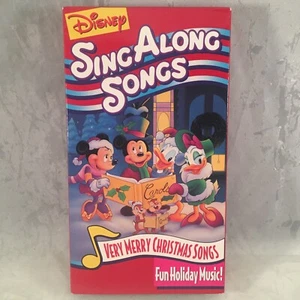 Disney Sing Along Songs Christmas Songs Fun Holiday Music Vhs - Picture 1 of 3