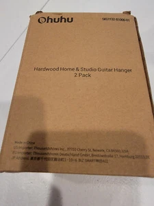 Ohuhu Hardwood Home & Studio Guitar Hanger 2 Pack Open Box FREE SHIPPING - Picture 1 of 3