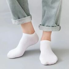 5 Pairs Solid Color Boat Sock Non Pilling Cotton Socks Low Ankle Socks  Women