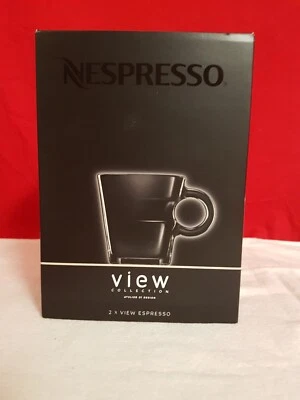 NUEVA Caja Abierta - Colección Nespresso VER 2 Tazas Espresso + 2 Platillos Inoxidable Foto 1 de 4