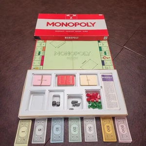 1961 UK Monopoly Board Game Waddington's British England Edition Incomplete READ - Picture 1 of 21