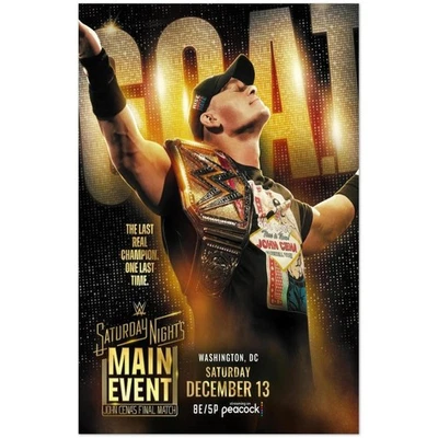 John Cena Saturday Nights Main Event December 13 Poster