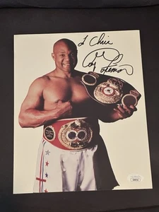 GEORGE FOREMAN JSA COA signed autographed 8x10 photo BOXING LEGEND - Picture 1 of 2