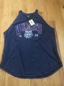 T-SHIRT canotta smanicata accattivante University of Arizona Wildcats media nuova con etichetta - Foto 1 di 8