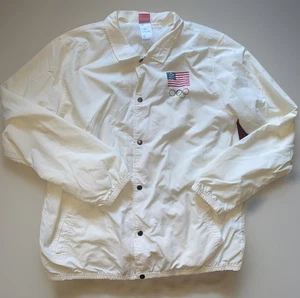 Team Apparel USA Olympic Windbreaker White Extra Large - Picture 1 of 9