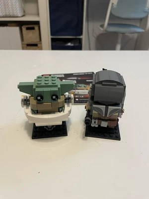 LEGO 75317 The Mandalorian and The Child Star Wars Brick Headz Set Completo Foto 1 de 4