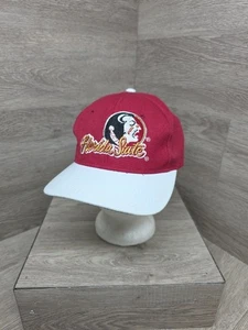 Vintage 90s FSU Florida State Seminoles Snapback Hat Cap Embroidered Spellout - Picture 1 of 12