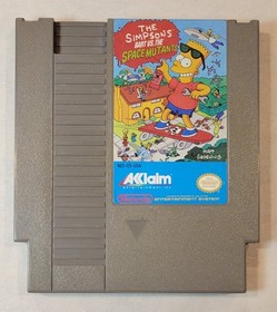 1991 The Simpsons Bart vs The Space Mutants Nintendo NES Video Game Cartridge