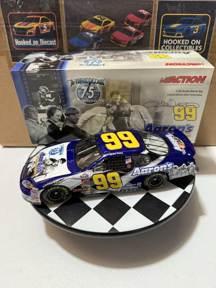 Darrell Waltrip #99 Aaron’s 3 Stooges 2003 1/24 Nascar 压铸 — 第 1/4 张图片