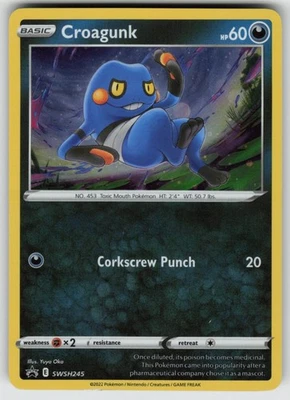 Croagunk - (Cosmos Holo) Promo SWSH: Sword & Shield Promo Cards SWSH245 Pokemon - Image 1 of 2