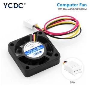 Computer 40mm CPU 9 Blades Fan Mute Cooler Heatsink PC Case 3 Wire Connector - Afbeelding 1 van 4