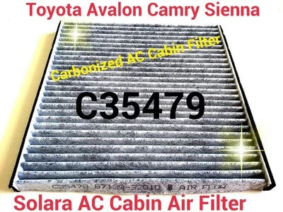 CARBONIZED CABIN AIR FILTER For Toyota Camry Avalon Sienna Solara Great Fit! - Image 1 of 3