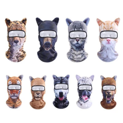 3D Animal Face Mask for Outdoor Sports Motorcycle Cycling Snowboard Hunting Ski - Image 1 of 4