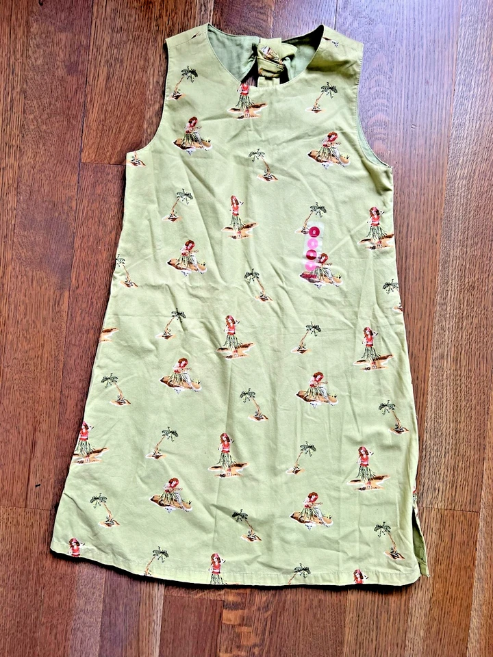 Vestido de niña Hula verde Gymboree HAWAIIAN HOLIDAY vintage nuevo con etiquetas 8 Foto 1 de 1