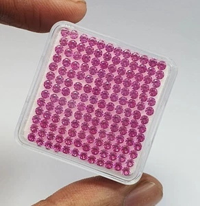 Lote de 50 piedras preciosas sueltas corte diamante redondo zafiro rosa Ceilán impecable 2,50 mm - Imagen 1 de 13