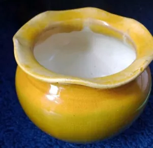 Arts And Crafts Pottery Planter Possibly By Bretby Yellow Orange And Green... - Picture 1 of 6