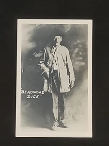 Vintage Postcard Western Cowboy Gunfighter Outlaw Pioneer Deadwood Dick Unposted - Picture 1 of 18