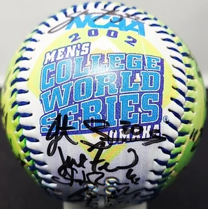 TEXAS LONGHORNS 2002 College World Series Team Signed Baseball Augie Garrido - Picture 1 of 9