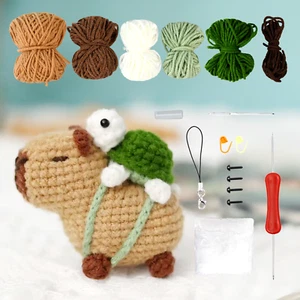 Capybara Crochet Kit for Beginners - Perfect Gift for Craft Enthusiasts - Picture 1 of 16