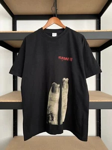 Camiseta Negra De Colección Años 2000 Saw 2 Oh Yes There Will Be Blood Película de Terror Talla XL - Imagen 1 de 13