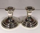FB Rogers Silverplate Pair Of Candle Holders Collectible Made In Japan