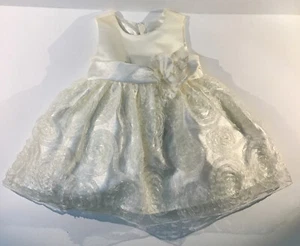 American Princess Baby Mädchen Blumenmädchen Kleid besondere Anlässe Elfenbein Größe 12M - Bild 1 von 7