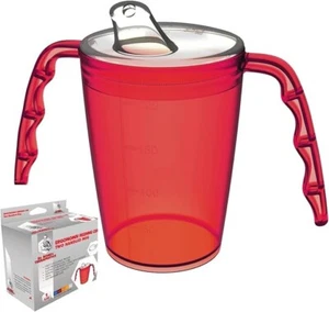 Two handled adult drinking mug for secure grip even with shaky hands - Picture 1 of 4