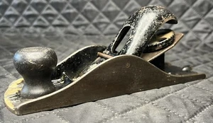 Aereo in blocco di legno vintage - Stanley n. 110 - 7 1/16" di lunghezza - Taglierina ancora affilata! - Foto 1 di 11