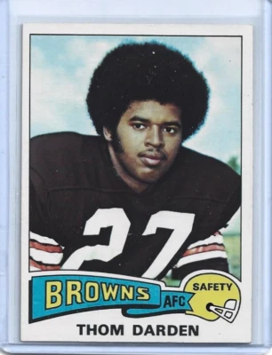 Thom Darden 1975 Topps Football Card #342-Cleveland Browns - Image 1 of 2