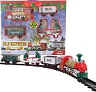 Toyland® 16-częściowy świąteczny zestaw pociągów Elf Express ze światłem i dźwiękiem