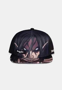 GORRA DE BÉISBOL AJUSTABLE OFICIAL ATTACK ON TITAN EREN JAEGER CARA SOMBRERO - Imagen 1 de 5