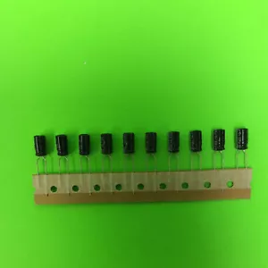 Set of (10) Nichicon 220UF 10V 7X12 Capacitor (Vr) - Picture 1 of 9