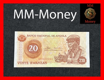 ANGOLA 20 Kwanzas 1976 P. 109 AUNC [MM-MONEY] - Image 1 of 2