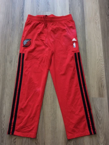 Official NBA Portland Trailblazers Adidas Climafit Track Pants  XL ROY Stains Cover