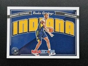 2022-23 NBA Hoops BENNEDICT MATHURIN Saludos de Novato Indiana Pacers #6 - Imagen 1 de 2